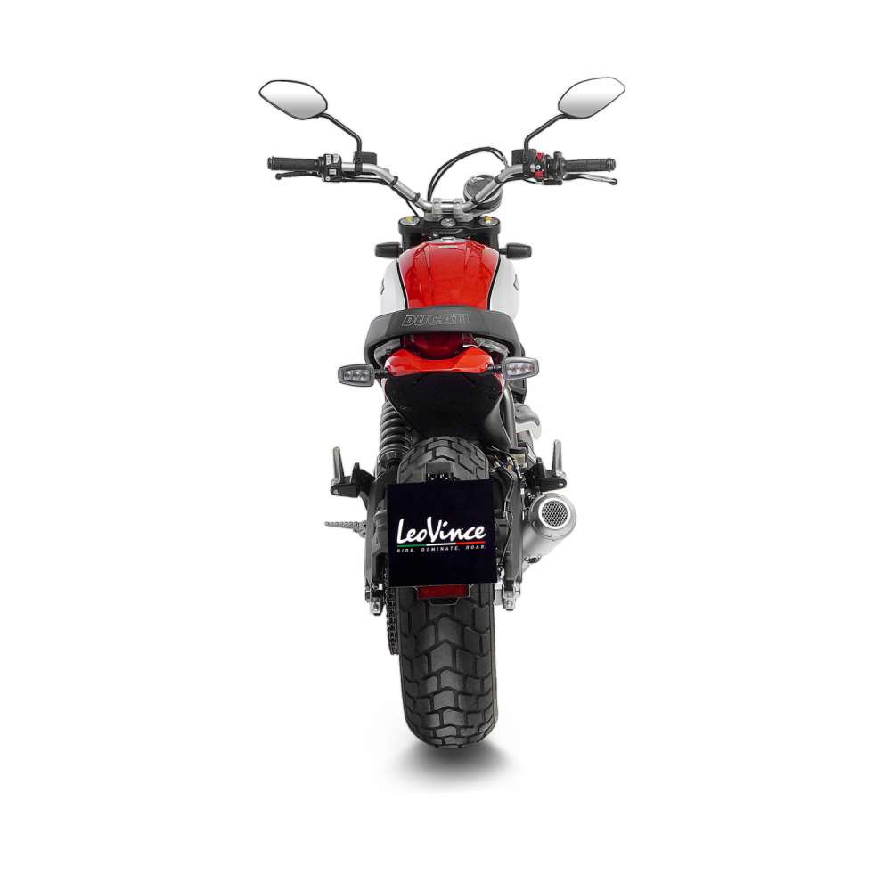 15250 Exosto Slip-on Leovince LV10 Inox Ducati Scrambler 800 icon Dark -4